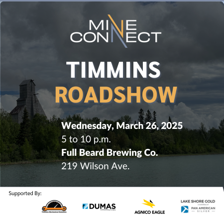 Timmins Roadshow Mar 26 ad news article