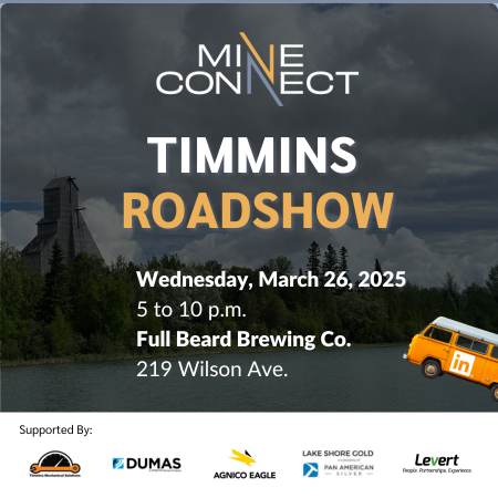 Timmins Roadshow Mar 26 ad news article